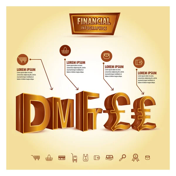 Vector Illustratie Van Een Achtergrond Voor Zakelijke Infographic — Stockvector