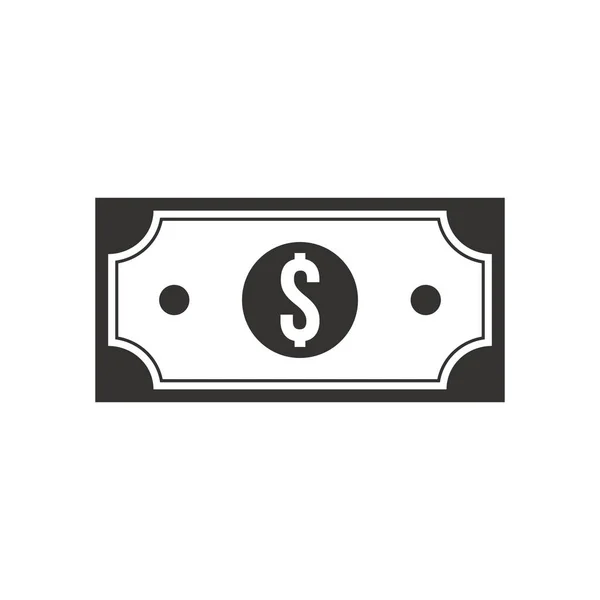 Dollarnote Stilisierte Vektorillustration — Stockvektor