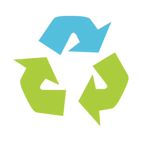 Recycle Flat Icon Vector Illustration — Stock Vector