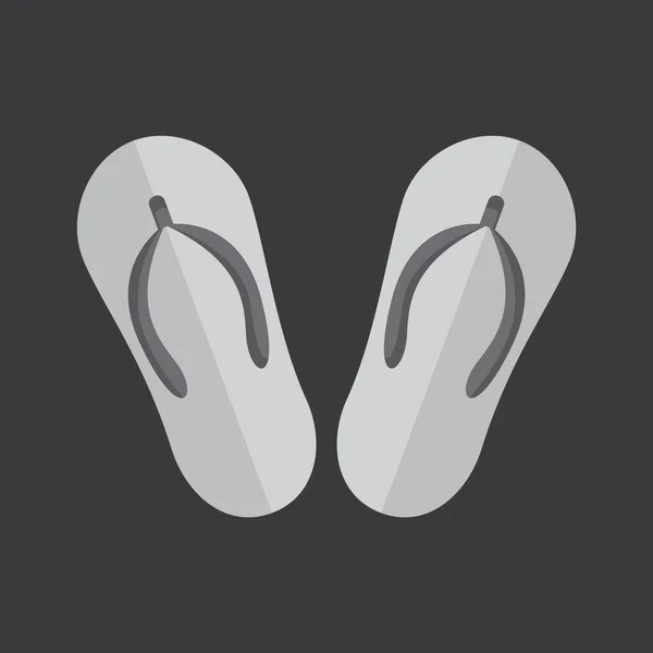 Ilustração Vetorial Flip Flops Ícone — Vetor de Stock