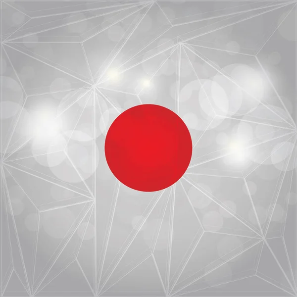 Fond Abstrait Avec Drapeau Japon — Image vectorielle