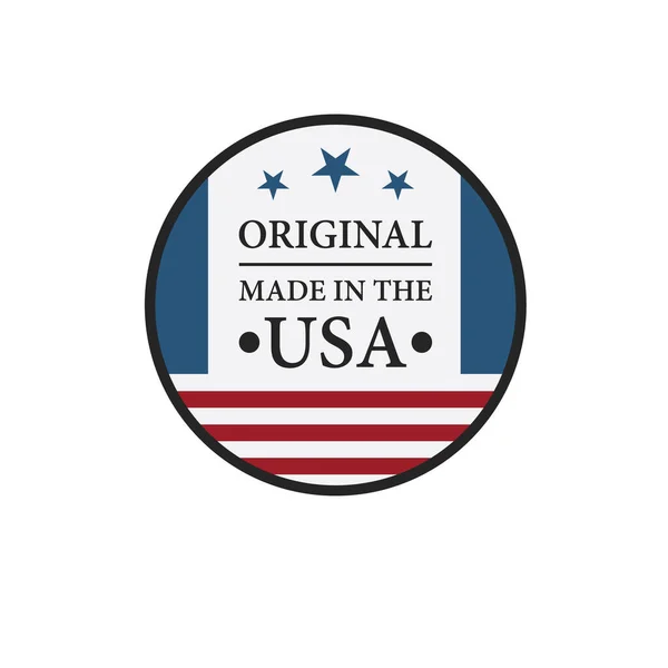 Badge Fabriqué Aux États Unis — Image vectorielle