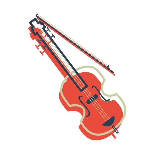 Icona Dell Illustrazione Vettoriale Del Violino — Vettoriale Stock