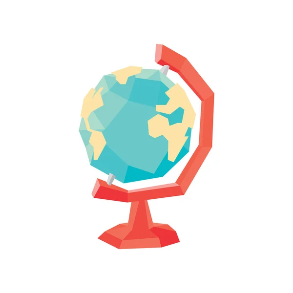 Globus Płaska Ikona Wektor Ilustracja — Wektor stockowy