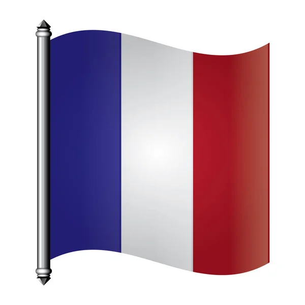 Icono Francia Fondo Ilustración Vectorial — Vector de stock