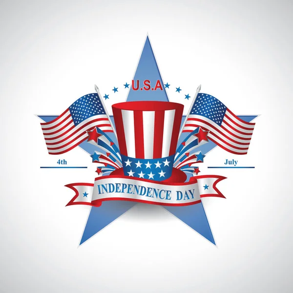 Dia Independência Americana Desenho Ilustração Vetorial — Vetor de Stock