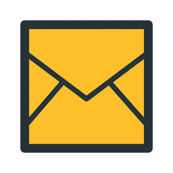 Envelope Mail Pictogram Vector Illustratie Grafisch Ontwerp — Stockvector