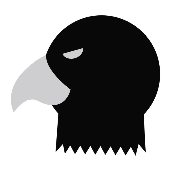 Vector Ilustración Una Silueta Pájaro Lindo — Vector de stock