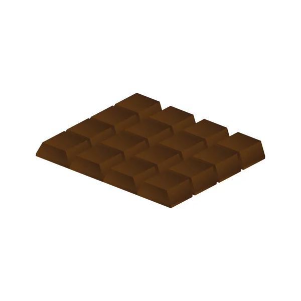 Barre Chocolat Illustration Vectorielle Conception — Image vectorielle