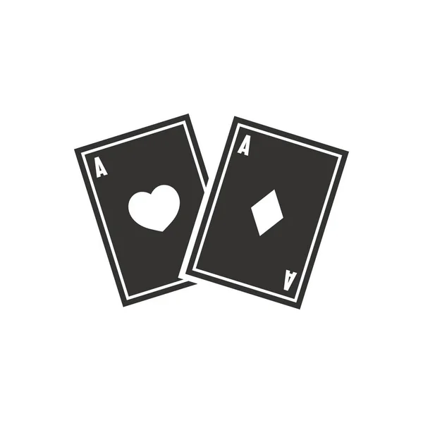 Playing Cards Stylized Vector Illustration — Stock Vector