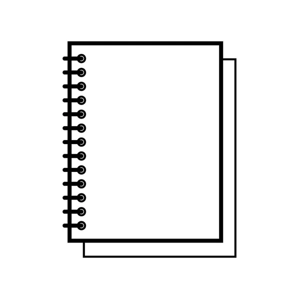 Vector Image Blank Notepad — Stock Vector