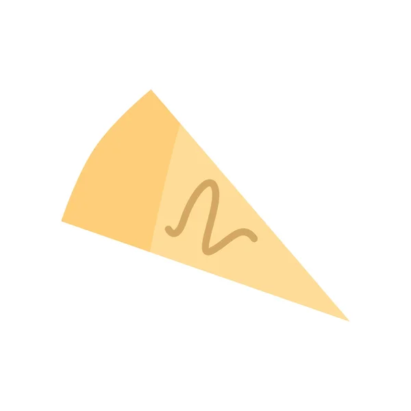 Ilustración Vectorial Pedazo Papel Triángulo Amarillo — Vector de stock