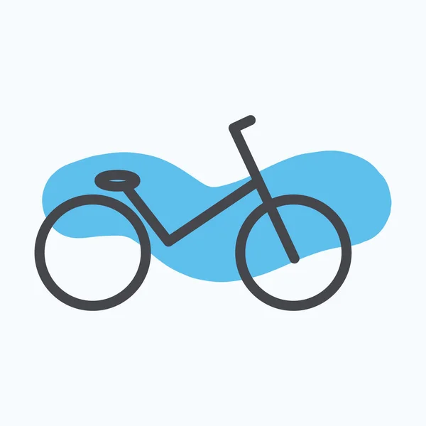 Illustration Vectorielle Stylisée Vélo — Image vectorielle