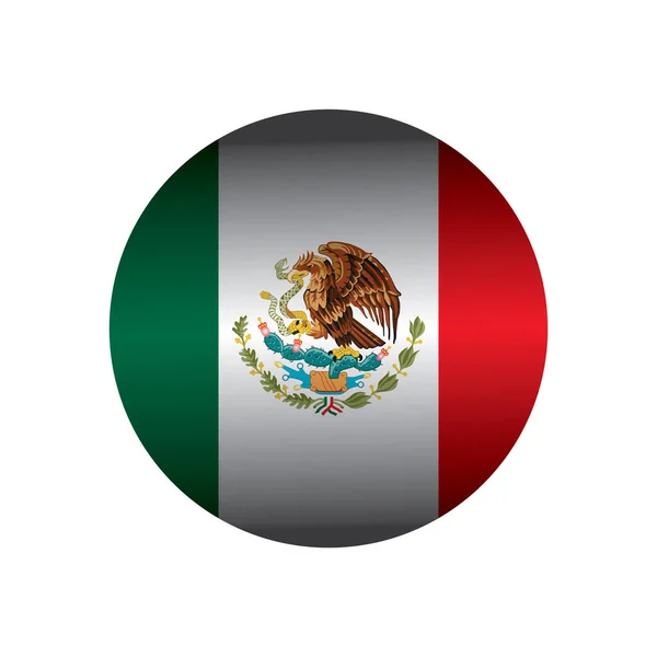 Векторная Иллюстрация Флага Мексики — стоковый вектор