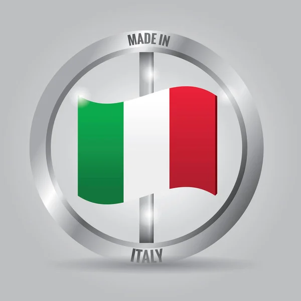 Ilustracja Wektorowa Flagi Włoch — Wektor stockowy