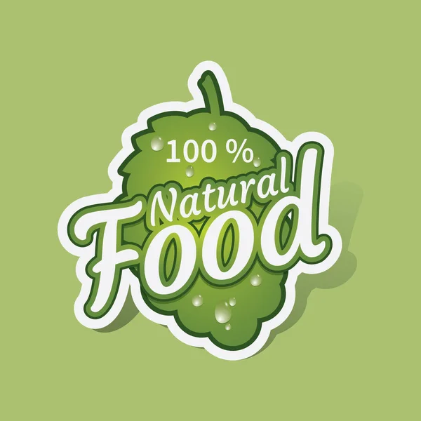 Design Alimentos Orgânicos Ilustração Vetorial Eps10 Gráfico — Vetor de Stock