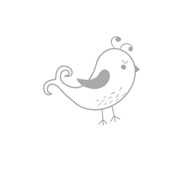 Eine Vogel Illustration Design Vektorillustration — Stockvektor