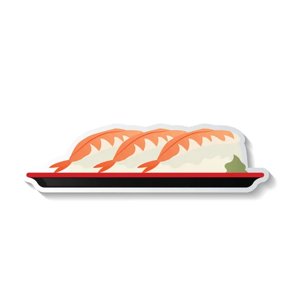 Japán Élelmiszer Ikon Vektor Illusztráció Grafika Tervezés — Stock Vector