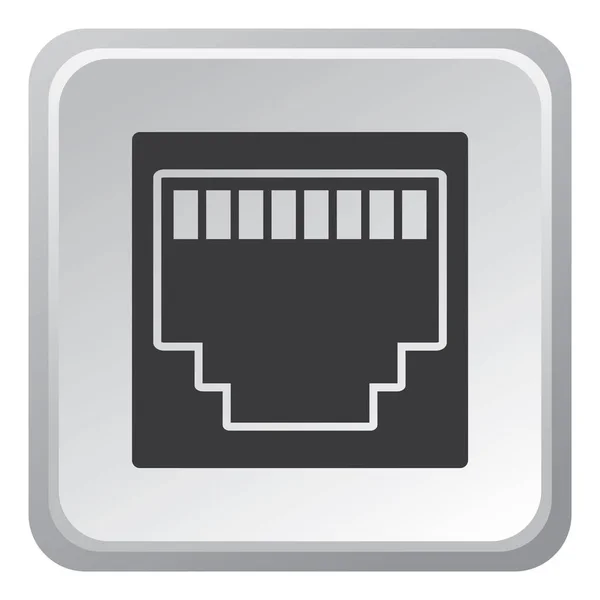 Imagen Vectorial Chip Electrónico — Vector de stock