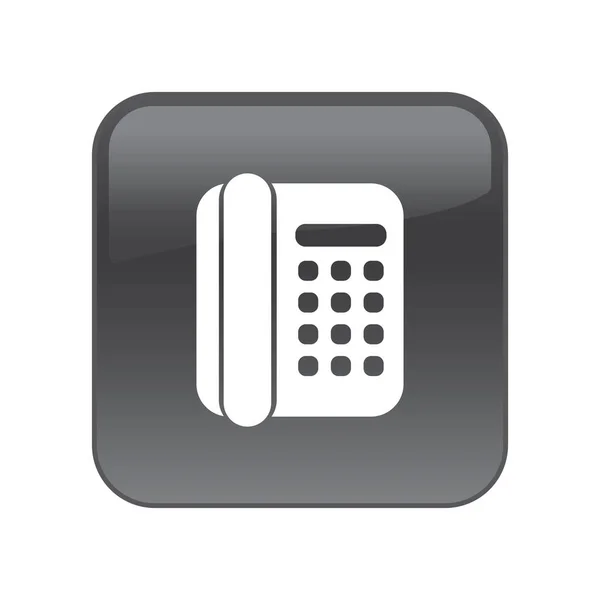 Téléphone Icône Plate Illustration Vectorielle — Image vectorielle