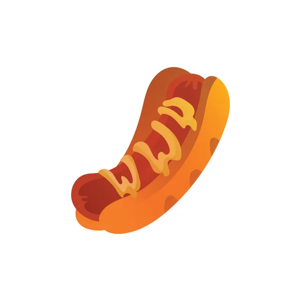 Hot Dog Illustrazione Vettoriale — Vettoriale Stock