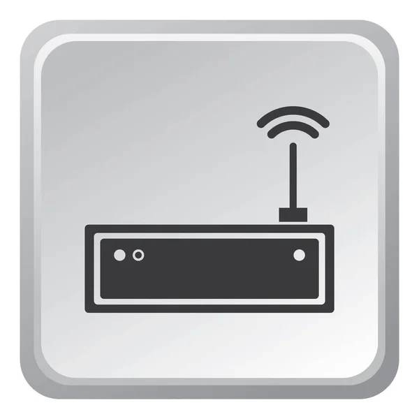 Illustrazione Vettoriale Icona Del Router Wireless — Vettoriale Stock