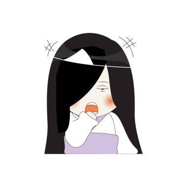 Hayalet sürpriz simgesi, vektör illüstrasyonu