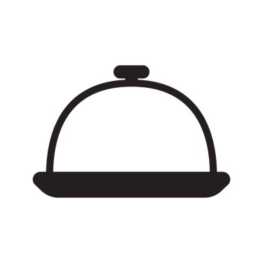 Cloche vektör düz simgesi, vektör illüstrasyonu