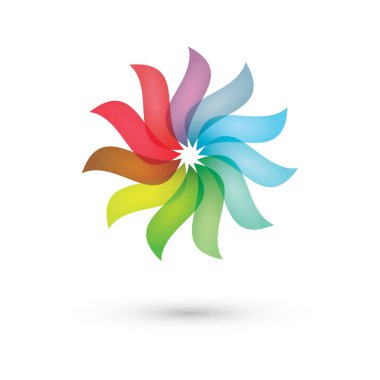 Soyut logo tasarım şablonu. vektör illüstrasyonu