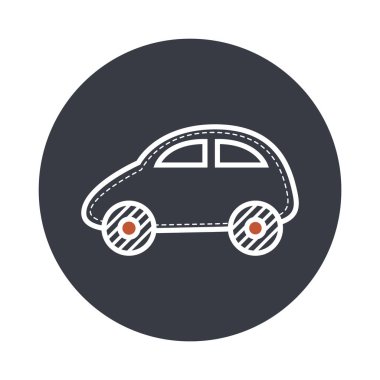 araba araç simgesi vektör illüstrasyonu