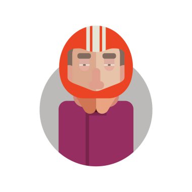 Man avatar karakter vektör çizimi tasarımı