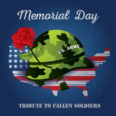 Anma günü, biçimlendirilmiş vektör illüstrasyonu