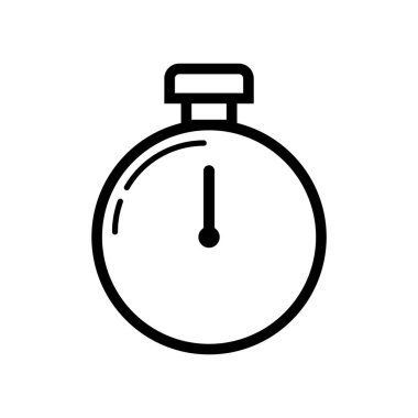 Kronometre simgesi, vektör illüstrasyonu