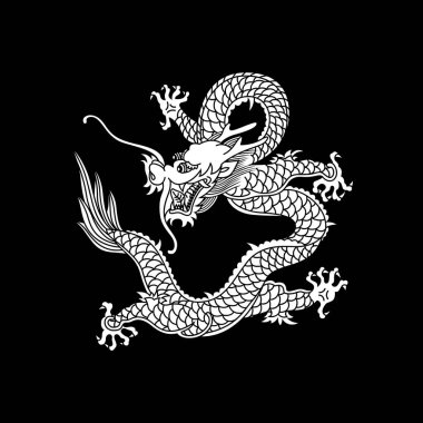 ejderha burcu. vektör illüstrasyonu