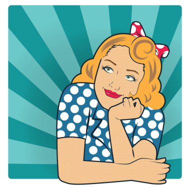 Hediyesi olan tatlı bir kız.