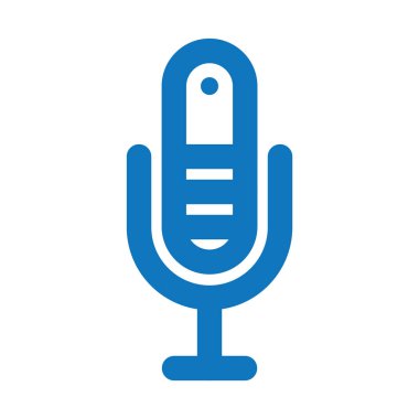 mikrofon simgesi vektör illüstrasyonu