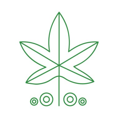 Bitki simgesinin vektör illüstrasyonu