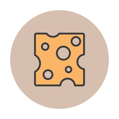 Peynir simgesi vektör illüstrasyonu