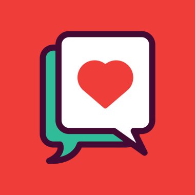 kalp simgesi tasarımı, vektör illüstrasyonu eps10 grafiği