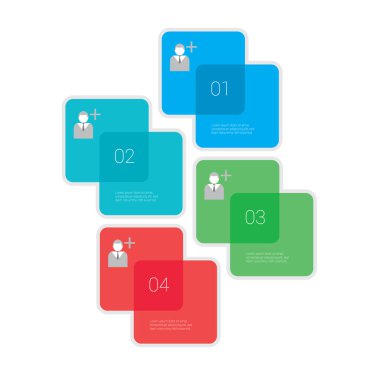 Bilgi grafiği şablonu, vektör illüstrasyonu