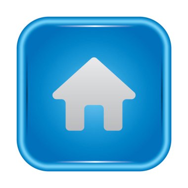 Beyaz arkaplanda ev simgesi izole edildi