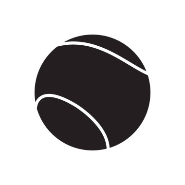 Tenis topu biçimlendirilmiş vektör illüstrasyonu
