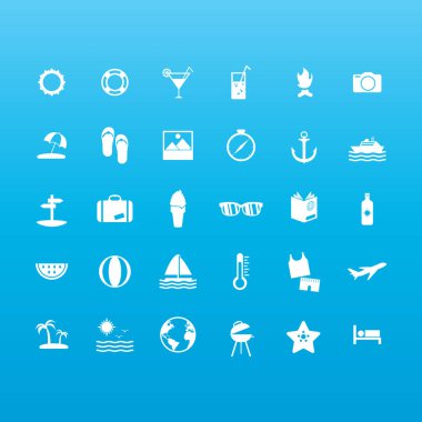 Yaz simgesi biçimlendirilmiş vektör illüstrasyonuName