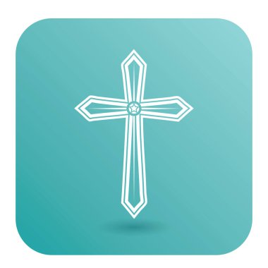 Kutsal haç simgesi, vektör illüstrasyonu