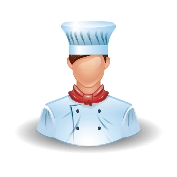 Ilustración Vectorial Chef Sombrero — Archivo Imágenes Vectoriales