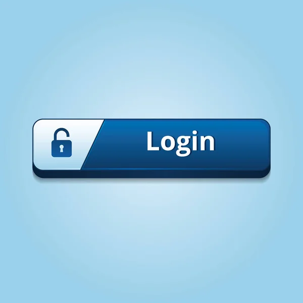 Login Taste Mit Text Und Passwort — Stockvektor