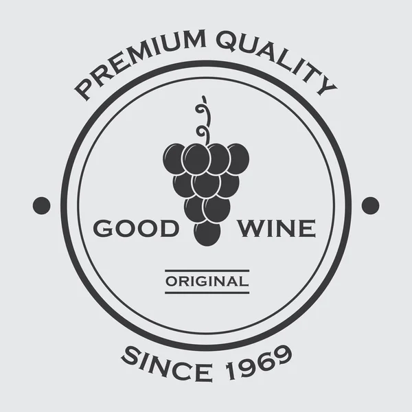 Αφηρημένο Λογότυπο Κρασιού Για Την Ταυτότητα Της Εταιρείας — Διανυσματικό Αρχείο