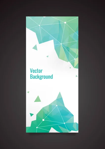 Vektor Abstraktes Dreieck Broschüre Vorlage Design — Stockvektor