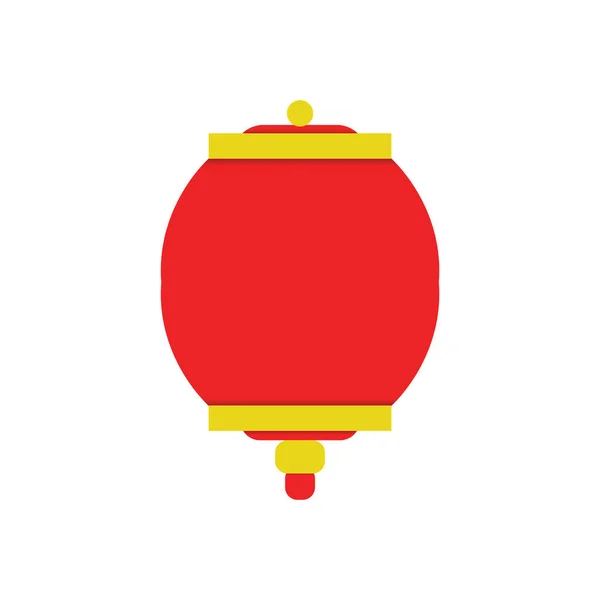 Ilustração Vetor Ícone Lanterna Chinesa — Vetor de Stock