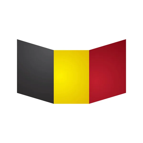 Belgijska Ikona Płaska Ikona Ilustracja Wektorowa — Wektor stockowy